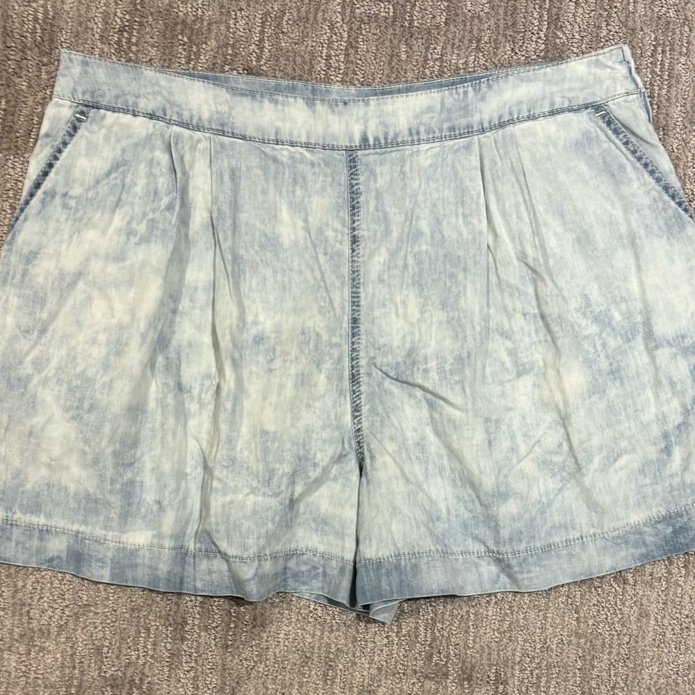 Rebecca Taylor Faded Blue Jean Shorts